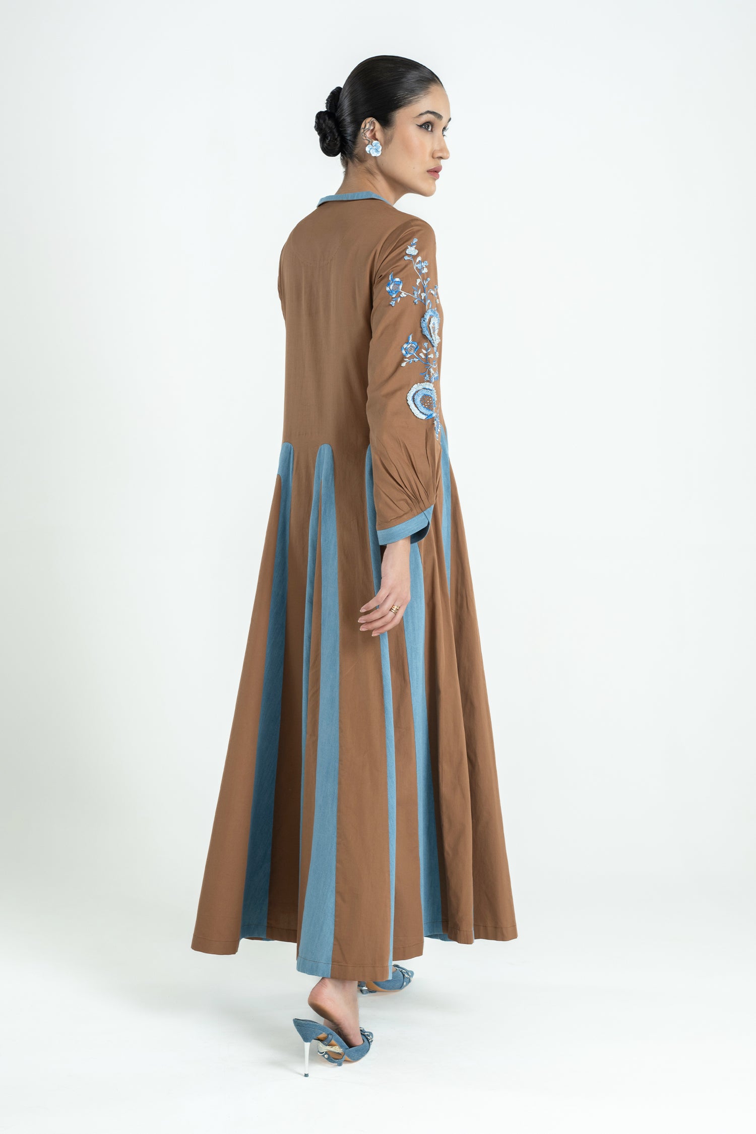 ARIEL DRESS LONG TAN