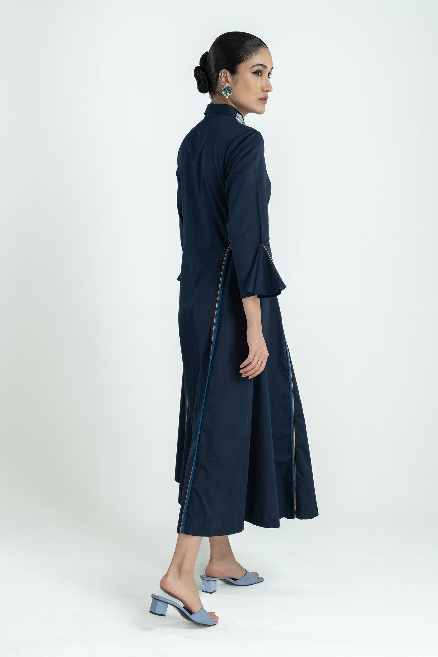 MALSIE DRESS LONG NAVY