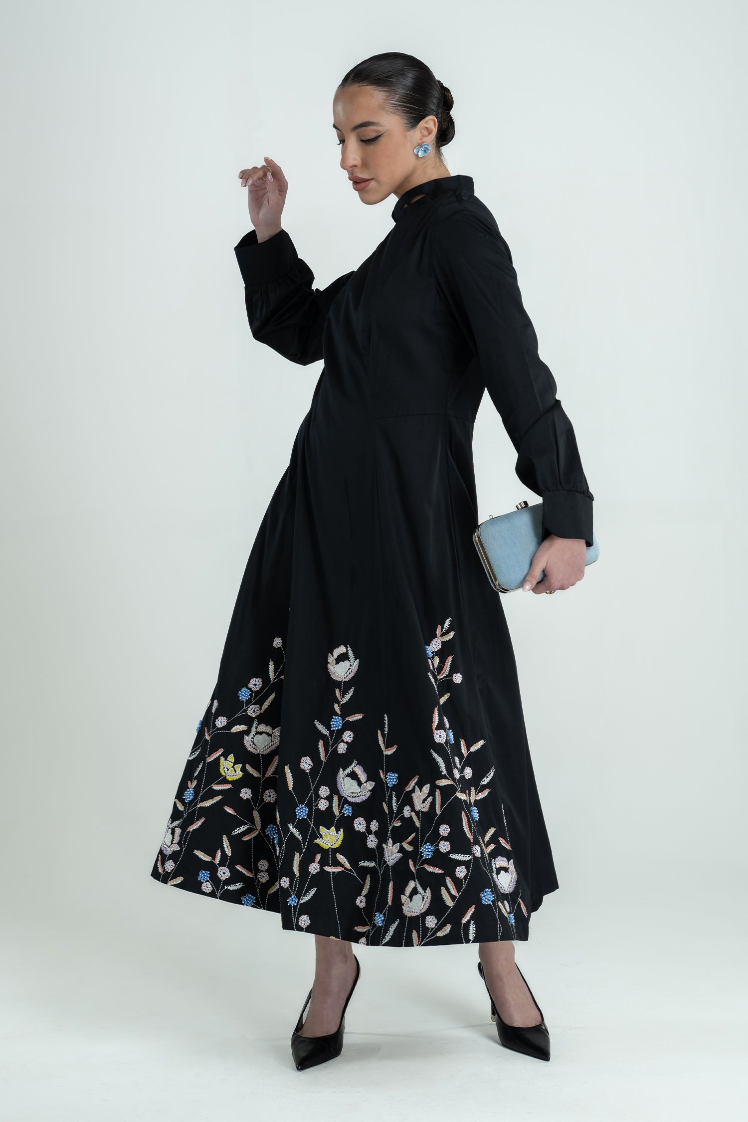 SAINT DRESS LONG BLACK