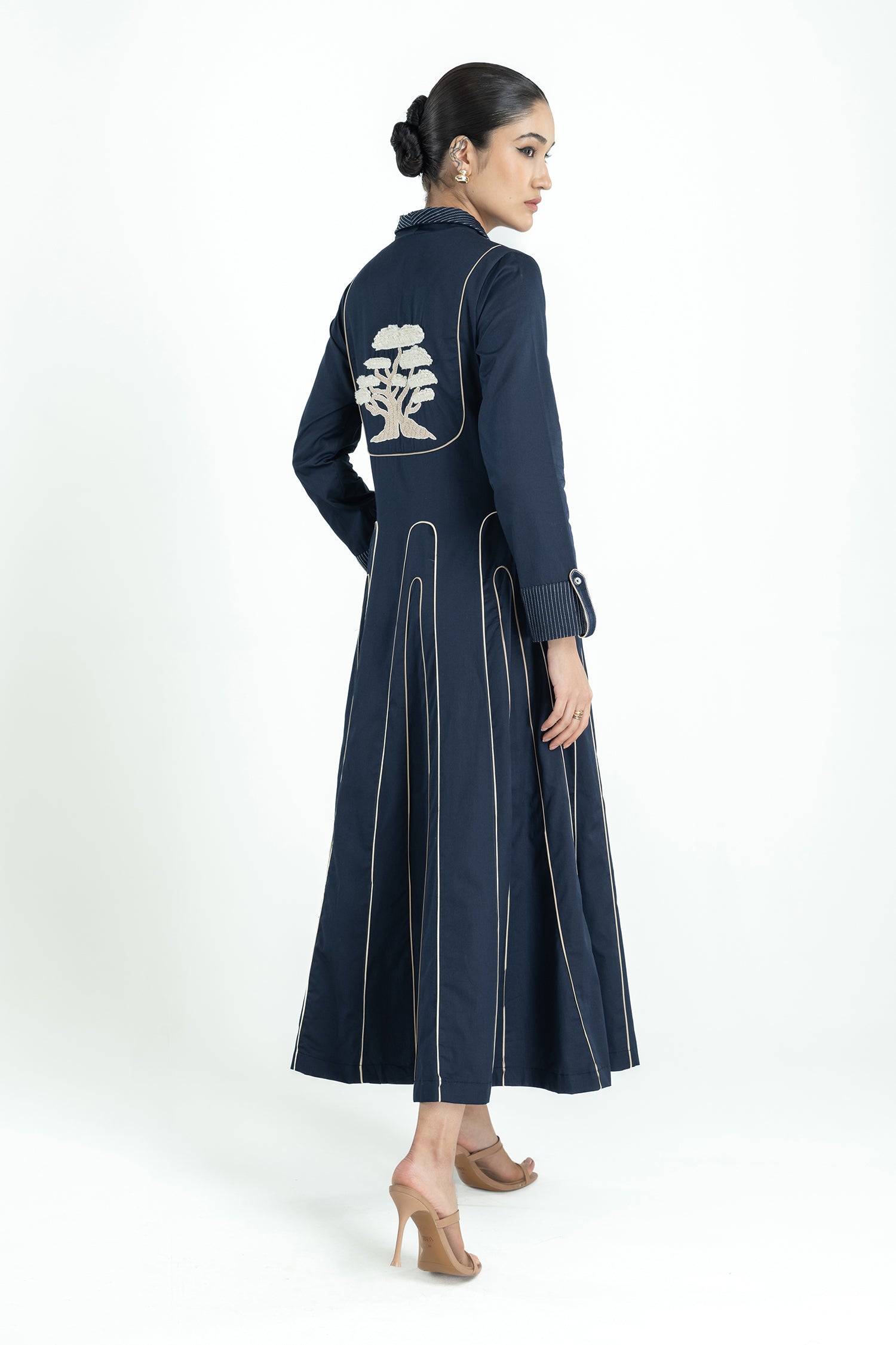 DAWN DRESS LONG NAVY