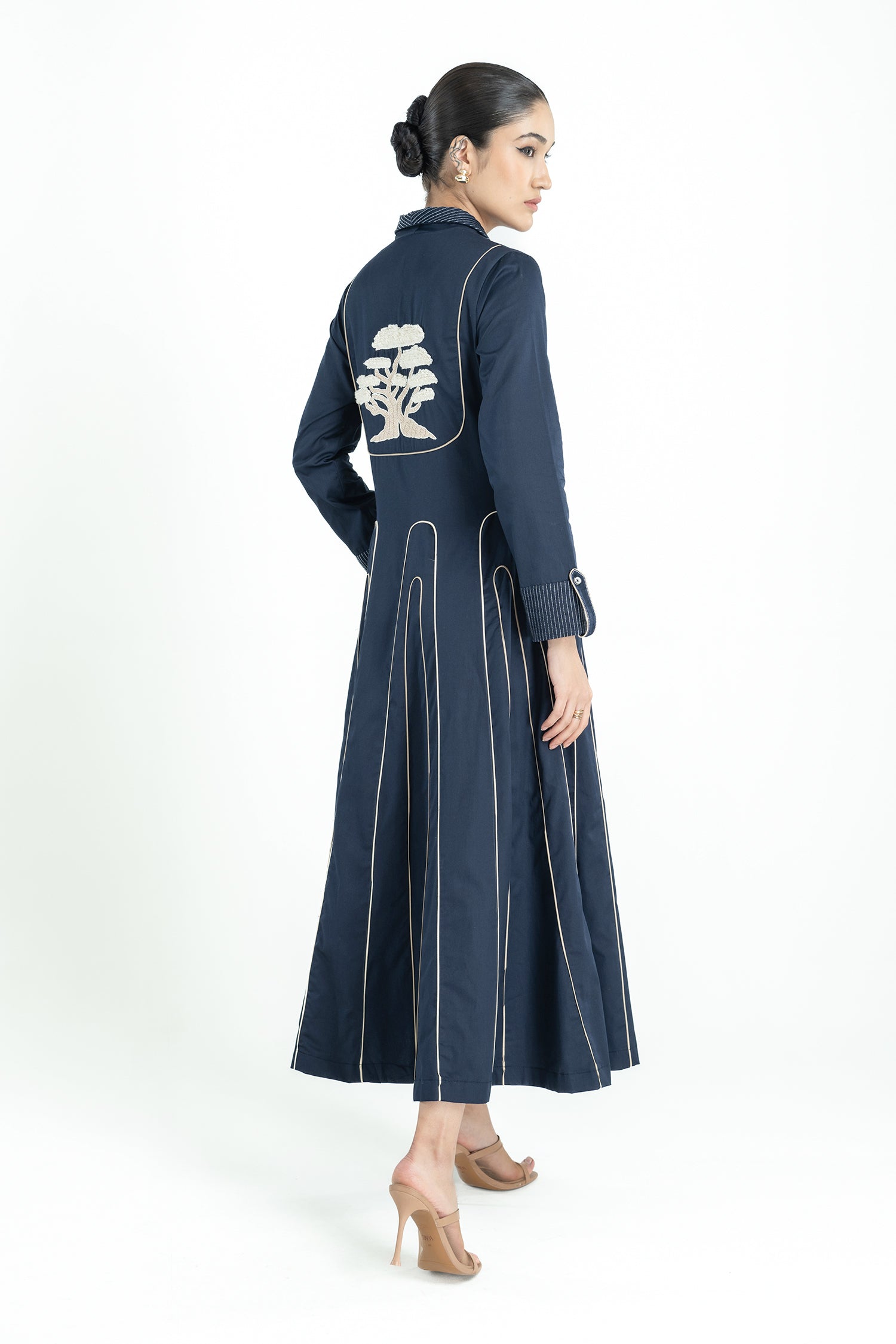 DAWN DRESS LONG NAVY